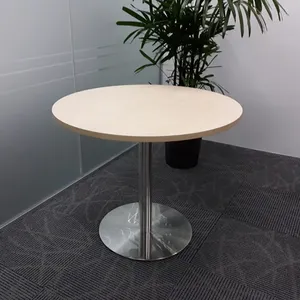 Marble Table Stainless Steel Square Dining Super Mirror Round Polished Finish Table Acrylic Legs For Dining