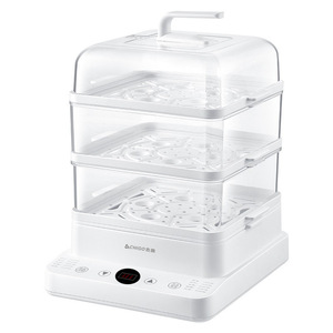 Vaporera eléctrica Chigo de 24L, vaporera multifuncional transparente de tres capas con pantalla digital y calentamiento rápido - Product Image 1