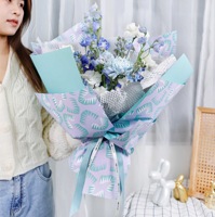 Shinewrap Usine En Gros Imperméable Fleur Papier D'emballage Fleuriste Papier D'emballage Haute Qualité Personnalisé Bouquet Papier