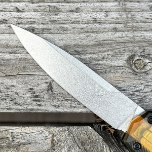 <span class=keywords><strong>Couteau</strong></span> OK-5950 3.45" en acier MagnaCut Super avec curseur de pouce D/A, manche Ultem noir et aluminium, pour poche, tactique, EDC - Product Image 3