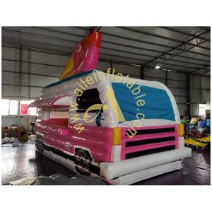 Camión de helados inflable Rosa comercial, soporte de cabina de aperitivos, tienda de dibujos animados, camión expendedor, camión de comida inflable para publicidad - Product Image 3