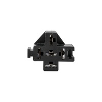 Relais à Enclenchement SPDT 40A 12V 24V CC 4 Broches 5 Broches avec Base de Faisceau de Câblage