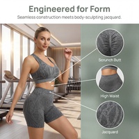 Sujetador deportivo de yoga de cintura alta con estampado de mármol sin costuras, diseños modernos, stock de fábrica disponible, logotipo personalizable.