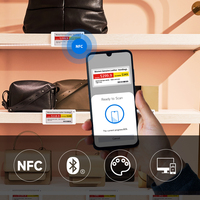 Etiqueta de Precio Digital con Pantalla de Tinta Electrónica de 2.9 Pulgadas Minew DS029Q, Etiqueta Electrónica de Estante ESL con BLE 5.0, NFC y LED para Integradores de Sistemas