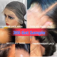 Échantillon Gratuit, Vente en Gros à Bas Prix, Perruques Courtes Bob Droites Sans Colle avec Dentelle Transparente HD, Cheveux Humains, Fournisseurs pour Femmes Noires