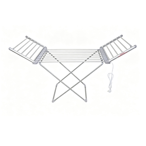 Séchoir à <span class=keywords><strong>linge</strong></span> électrique pliable en alliage <span class=keywords><strong>d</strong></span>'aluminium, intelligent, pour intérieur, avec 20 barres chauffantes, pour usage domestique - Product Image 1
