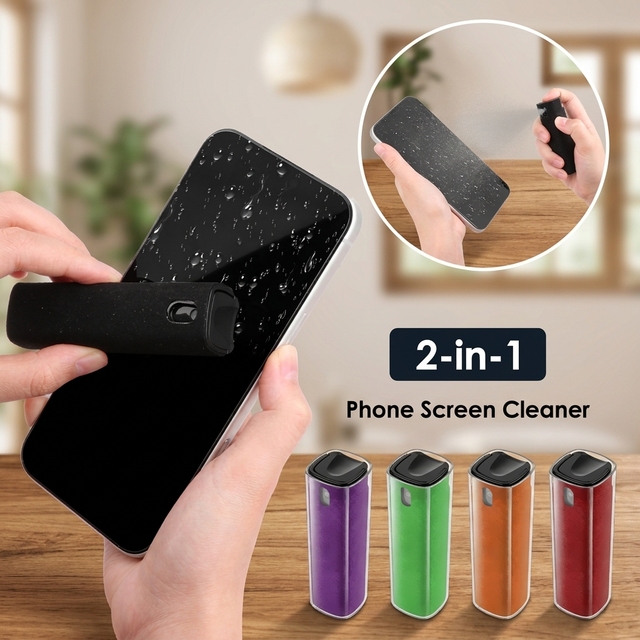 OME Logo Mini Screen Cleaner Spray Finger Proof Screen Cleaner for Smartphones Laptops Car Screens Touchscreens 3 In1 Mist Clean