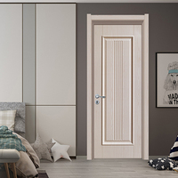 Cadre de porte latérale minimaliste en WPC 100% bois naturel imperméable avec surface finie et construction composite