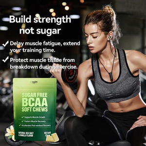 Compléments alimentaires personnalisés par le fabricant pour améliorer les performances sportives, sans sucre, BCAA sous forme de softchews pour la croissance musculaire - Product Image 5