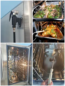 Máquina de horno combinado de convección eléctrica, 4, 6 y 10 bandejas, para restaurante, combinación comercial