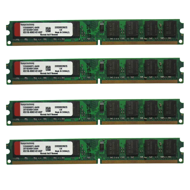 Yongxinsheng 2023 Nieuwe Goedkope Desktop Originele Ram Ddr2 Ram 2Gb PC2-6400 800Mhz Ram Geheugen Voor Computer