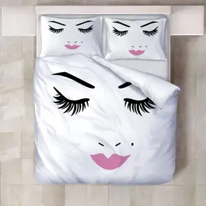 G & D Sarung Bantal Cetakan Warna-warni, Set Tempat Tidur Sarung Bantal Digital