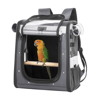 Sac à dos de transport pour oiseaux BSCI personnalisé, respirant et léger, pour perroquets, cage de voyage pour animaux de compagnie, sac à dos de transport pour oiseaux