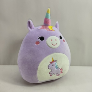 Peluche licorne brodée personnalisée, super douce, extensible, anti-stress, câlin, cadeau d'anniversaire pour l'anxiété - Product Image 3
