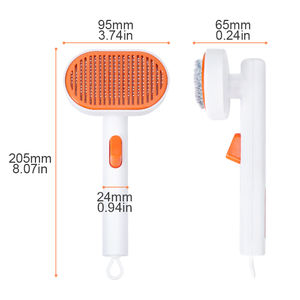 Cepillo de aseo para mascotas, cepillo de masaje de limpieza automático para perros y gatos, cepillo para eliminar pelos de perros, peine para mascotas, cepillo para depilación de mascotas - Product Image 5