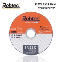 Disque de coupe abrasif de 5 pouces, certifié ISO, certifié MPA, ultra-rapide, 125x1.2x22.2mm, type plat T41, design extra fin