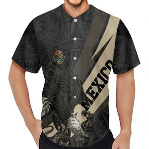 Camisetas <span class=keywords><strong>de</strong></span> béisbol <span class=keywords><strong>de</strong></span> alta calidad con <span class=keywords><strong>escudo</strong></span> <span class=keywords><strong>de</strong></span> armas <span class=keywords><strong>de</strong></span> México para hombre, fabricación OEM, camisetas <span class=keywords><strong>de</strong></span> béisbol mexicanas <span class=keywords><strong>de</strong></span> secado rápido para hombre - Product Image 6