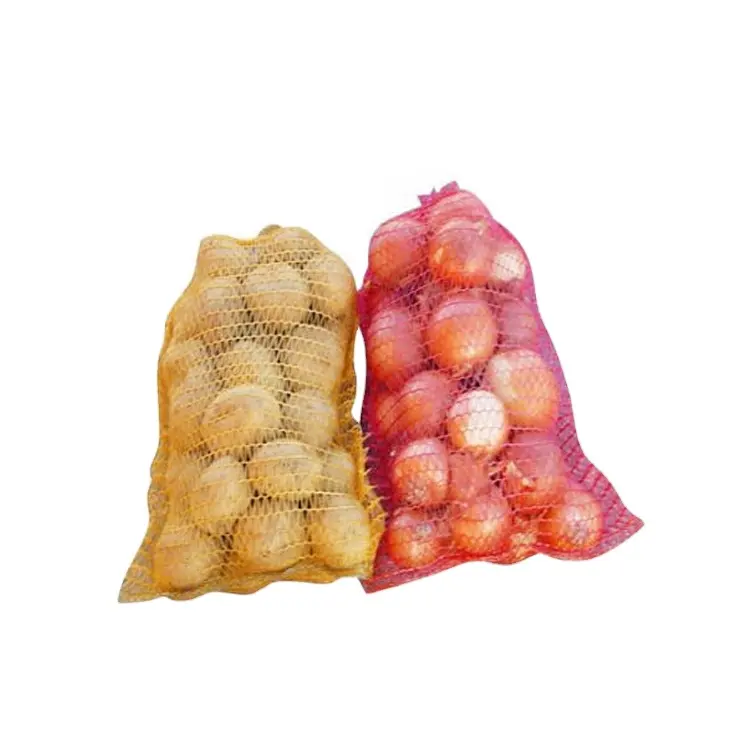 Oem/Odm Multicolor Eco-Friendly Plastics Mesh Bag for Onion Potato Vegetable and Fruits