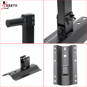 Lebeth SPS-930 langlebiger moderner Audio-Lautsprecher-Stütz ständer halter Verstellbarer Hochleistungs-Metall-Wand lautsprecher ständer - Product Image 2