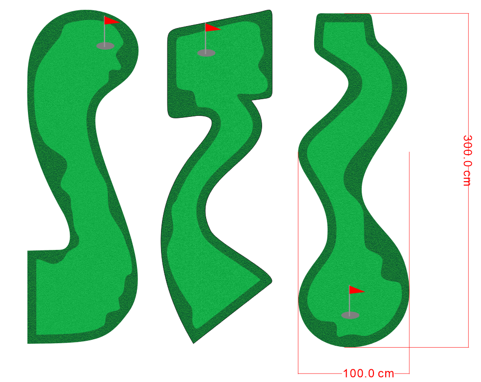 Gazon artificiel mini golf