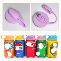 Couvre-pailles en silicone réutilisables pour canettes, avec bouchon, accessoires pour boissons, pour tasse en étain et couvercle de tasse, étanchéité