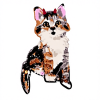 Nouveau design Patch à paillettes pour chat mignon Patchs à paillettes personnalisés Patch à repasser sur vêtement brodé