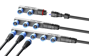 M15 serie presa di illuminazione a LED per esterni 2 anime impermeabile maschio femmina Splitter fili 2pin spina di rame porta 10A nominale Nylon - Product Image 5