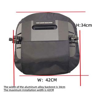 Sandaran Kursi Roda Universal dengan Penyangga Punggung dan Penopang Pinggang, Bahan Bernapas, Pemasangan Cepat, Bahan Aluminium Alloy, Bantal Kursi Roda Olahraga - Product Image 5