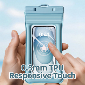 Ipx8 điện thoại di động Kayak Phụ kiện dây kéo con dấu không thấm nước nổi Pouch Túi khô biểu tượng tùy chỉnh bơi PVC di động điện thoại di động trường hợp - Product Image 5