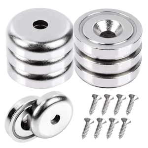 Aimants en pot N35 NdFeB fraisés de 32 mm, super puissants, aimants permanents, Imane D32x7.8mm, trou de 5.5mm, <span class=keywords><strong>aimant</strong></span> en pot en néodyme - Product Image 3