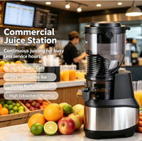 Baiwin Automatische 85MM Brede Mond Juicer Roestvrijstalen Sapcentrifuge 8-Traps Spirale Slow Juicer voor Sapzaak