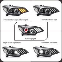 Kit de phares LED à lentille de projecteur style Demon Eyes 2 pour Honda Fit GK5 Jazz 2014-2020