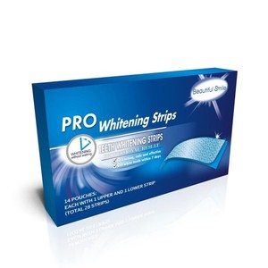 Sabor a menta 6% HP Beautiful Smile Elastic doble gel tiras de blanqueamiento de dientes - Product Image 1