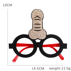 Enterrement de vie de jeune fille mariée à être accessoires <span class=keywords><strong>feutre</strong></span> plastique poule fête lunettes bandeau poules fête fournitures pour Bar - Product Image 6