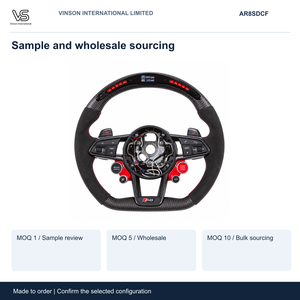 Setir Mobil Berbahan Serat Karbon untuk Audi R8 Open Center Konfigurasi Terpilih AR8SDCF - Product Image 5