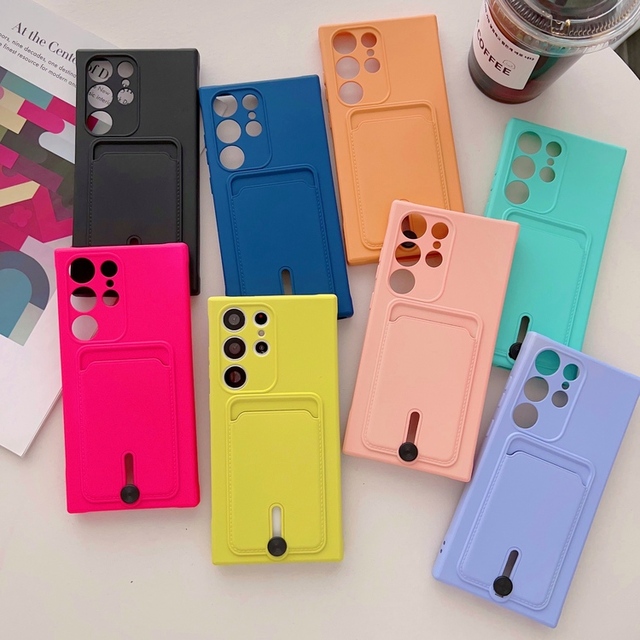 Card Covered Phone Case for iphone 15 14 13 12 11 17 16 Pro Max TPU Soft Case Phone Accessories for Samsung S25 Ultra S24 Plus