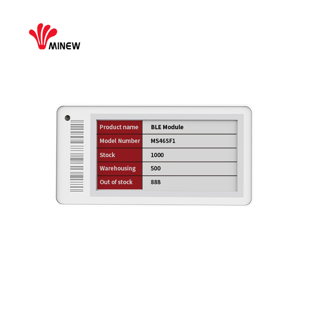 Minew Ble5.0 2.1inch Digital E-ink Electronic Shelf Label Eink Display Smart Retail Store Supermarket E-paper Price Tag