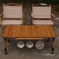 Profitez de meubles d'extérieur de haute qualité Cafétéria Glamping Cadre en aluminium léger Simple Table de camping pliante extérieure IGT