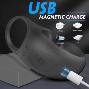 Продукты, Силиконовые Вибрационные бесплатные образцы, двойное кольцо для пениса - Product Image 6