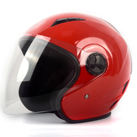 Casque de moto trois-quarts personnalisé en ABS pour hommes et femmes, protection antichoc, vente en gros