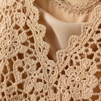 Robe sans manches artisanale en crochet pour femme, luxe, logo personnalisé, style bohème Noosa Sunrise, robe de plage midi, tailles S-5XL