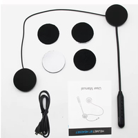 Casque de moto S11 avec écouteurs pour moto, étanche IPX-5, sans interphone, réduction de bruit CVC, radio FM intégrée, appels mains libres