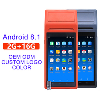 Venta al por mayor personalizado 5,5 pulgadas pantalla táctil digital Android Terminal caja registradora sistemas de máquina pos