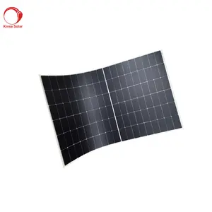 Best quality POWER Outdoor light weight Flexible Solar Panel ETFE 370W Shingled