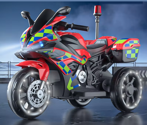 Motocicleta para Niños, 6V, con Luces LED, Triciclo Eléctrico, Coche <span class=keywords><strong>de</strong></span> Juguete, Bicicleta con Parachoques, Scooter para Niños Pequeños - Product Image 2