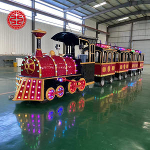 <span class=keywords><strong>Train</strong></span> miniature électrique sans rails de type Ghost Trackless-<span class=keywords><strong>Train</strong></span>, équipement de parc d'attractions Luna Park en fibre de verre - Product Image 6