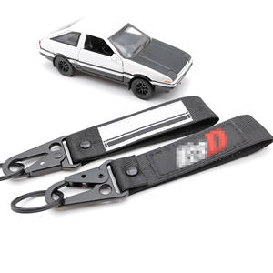 オートバイフライングキーホルダーカスタマイズ両面生地ポリエステル織り刺繍リストバンドストラップキーホルダー - Product Image 4