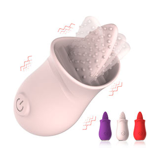 Мини-соска, симпатичная секс-игрушка для любовного клитора, Стимуляция клитора, Женский лижущий вибрирующий язык, Вибратор - Product Image 1