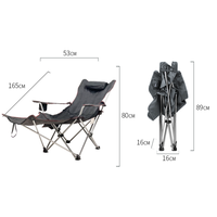 Silla plegable para exteriores, sillón portátil de doble uso para ocio, camping, picnic, Playa y Pesca