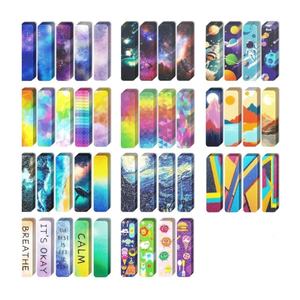 6PCS 10X 2.5CM Bandes Calmes Anxiété Soulagement Sensoriel Fidgets Stress Libération Goutte D'eau Granulaire Tactile Texturé Autocollant - Product Image 1